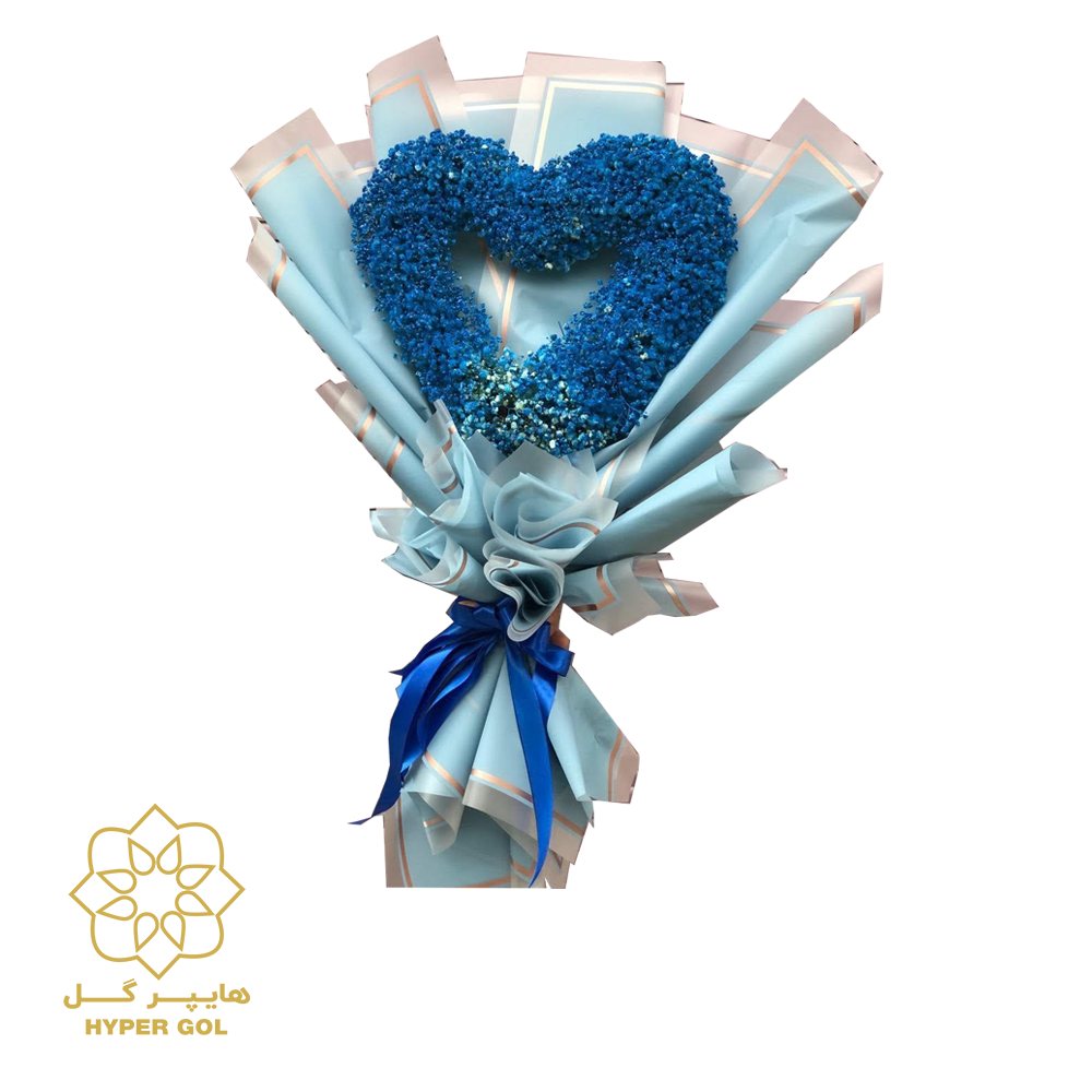 دسته گل آبی ژیپسوفیلا کد 1178