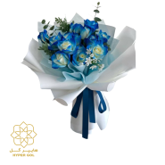 دسته گل رزهای آبی کد 2105